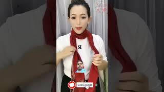 beautiful scarf design scarf diy knitting tie 2024 scarfstyle fashion trendingshorts [upl. by Jea]