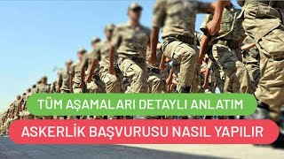 2024 ASKERLİK BAŞVURUSU NASIL YAPILIR  İNTERNETTEN ASKERLİK BAŞVURUSU NASIL YAPILIR [upl. by Cosetta]