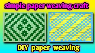 different tipes of weaving stylist simple paper weaving craft paper weaving tutorial paper mat [upl. by Miah]