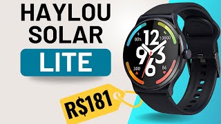 Smartwatch Haylou Solar Lite Review  ÓTIMO CustoBenefício [upl. by Anrym]