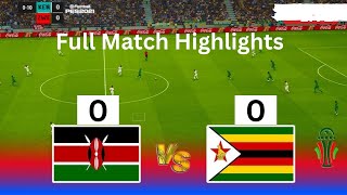 Kenya Harambee Stars vs Zimbabwe AFCON 2025 qualifiers [upl. by Arahd]