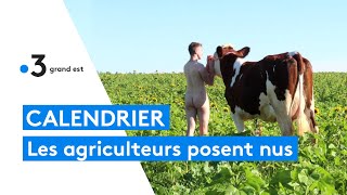 Les agriculteurs posent nus pour le calendrier des quotdieux des champsquot 2023 [upl. by Ahsatak657]