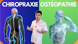 CHIROPRAXIE  OSTEOPATHIE  RESSEMBLANCES ET DIFFÉRENCES [upl. by Nirehtak]