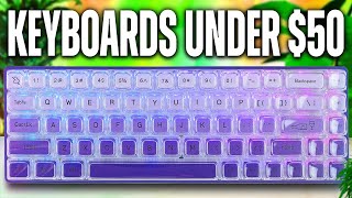 The BEST GAMING Keyboards Under 50 [upl. by Llertac]