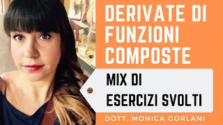 Derivate di Funzioni Composte Mix di esercizi svolti [upl. by Ayotahc]