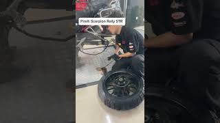 Pirelli Scorpion Rally STR CB500X ถ่วงท้ายStory pirellimoto [upl. by Melvena]