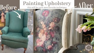 Painting Upholstery its easier than you think [upl. by Nnylirej]