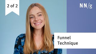 Using the Funnel Technique in User Interviews [upl. by Ytirehc]