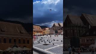 The Piata Sfatului in Brasov Romania travel [upl. by Nored125]