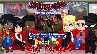 Ultimate spiderman react to Peter ParkerSpidermanGCMVS2 EP1 [upl. by Naamana]