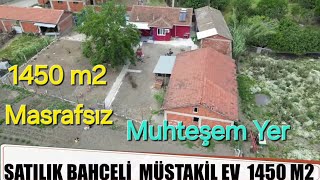 Balıkesir Manyas Satılık Bahçeli Müstakil ev 1450 m2 Masrafsız 3680000 TL [upl. by Elston793]