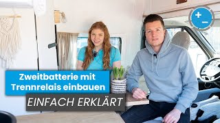 Zweitbatterie einbauen mit Trennrelais  Schritt für Schritt Tutorial [upl. by Asreht398]