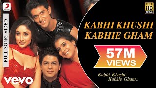 Kabhi Khushi Kabhie Gham Full Video  Title Track  Shah Rukh Khan  Lata Mangeshkar [upl. by Damarra]