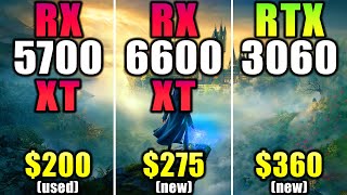 RX 5700 XT vs RX 6600 XT vs RX 3060  How Much Performance Difference [upl. by Auos]