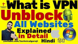 Hindi How to Unblock all Websites  VPN Explained in Detail [upl. by Valery]