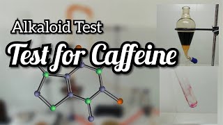 Murexide test  Test for caffeine  Alkaloid test [upl. by Antonin376]