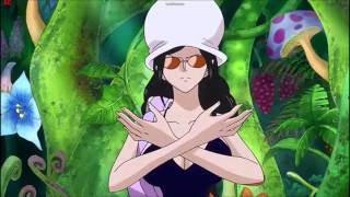 One Piece Nico Robin Mil Fleurs  Campo de Flores HD [upl. by Wight111]