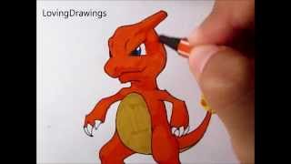 Pokémon SpecialDrawing Charmeleon [upl. by Lekzehcey]