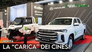 Transpotec 2022 Koelliker lancia il Maxus T90 primo pickup elettrico in Italia e il Wuzheng 3MX [upl. by Gillett868]