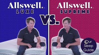 NEW Allswell Supreme vs Allswell Luxe Hybrid Mattress Review  BEST Coupon Too [upl. by Segroeg]