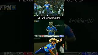 4 ball 4 wicket wicket maidens 🔥🥵 malinga cricket viralvideo youtubeshorts [upl. by Neerhtak]