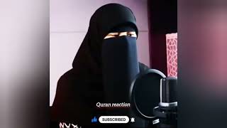 Most of the holy quran reaction in girl  Beautiful voice girl 2024 [upl. by Horan]