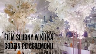 Młodzi zobaczyli swój film ślubny już kilka godzin po ceremonii [upl. by Oilicec888]