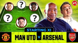 Manchester United vs Arsenal  Starting XI Live  Premier League [upl. by Htedirem]