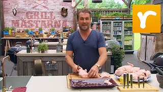 Watch amp learn Så styckar och grillar du en kyckling  Grillmästarna TV4 [upl. by Seditsira637]