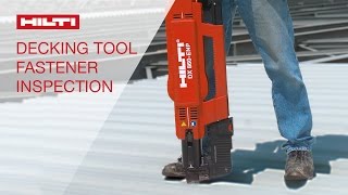 DEMONSTRATION of Hilti decking fastener inspection [upl. by Ressler]