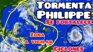 Tormenta Philippe se fortalece nuevas tormentas de interés [upl. by Akirderf92]