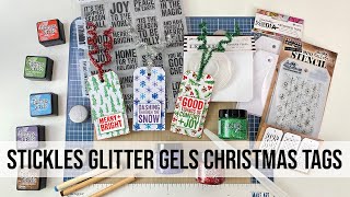 Stickles Glitter Gels Christmas Tags [upl. by Esilec]