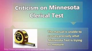 How to encounter Minnesota Clerical Test [upl. by Oznohpla860]