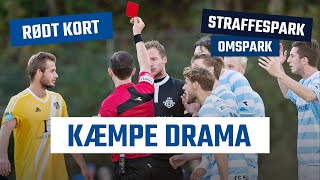 DRAMA Rødt kort straffespark og 3 point til Lyngby Boldklub [upl. by Enairb]