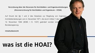 Was ist die HOAI [upl. by Afatsum]