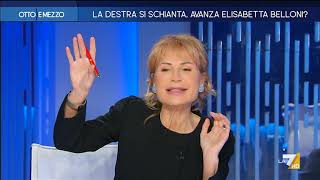 Otto e Mezzo la7  La destra si schianta avanza Elisabetta Belloni [upl. by Ailyt]