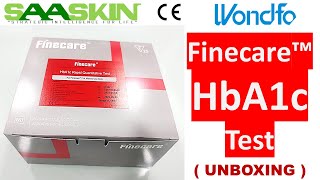 Wondfo Finecare™ HbA1c Rapid Quantitative Test  UNBOXING  FIA Test  W207 [upl. by Alludba202]