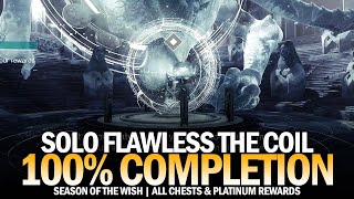 Solo Flawless The Coil 100 Completion Platinum Rewards amp All Chest Locations Destiny 2 [upl. by Davine]