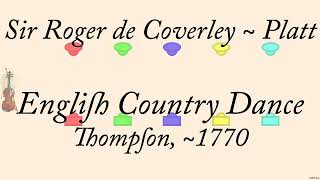 Sir Roger de Coverley  Platt [upl. by Kcim863]