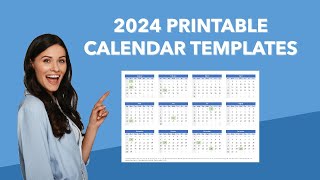 2024 Printable Landscape Calendar Templates [upl. by Ennej]