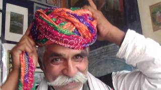 How to Wrap a Rajasthani Turban [upl. by Botti415]