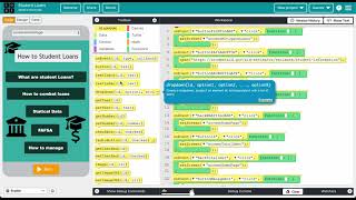 How to Student Loans Starter App  Codeorg [upl. by Adnarom]