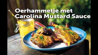 Oerhammetje pig wings met Carolina Mustard Sauce  FireampFood TV [upl. by Adirf577]