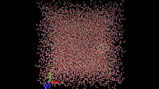 Molecular dynamics simulation of polycaprolactone in water [upl. by Yrekcaz665]