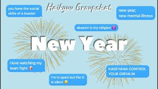 Haikyuu New Year Special 🎆 [upl. by Ahtnicaj947]