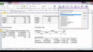 Verbandsvraag Chi kwadraat en Cramerss V in Excel 2010 [upl. by Bail]