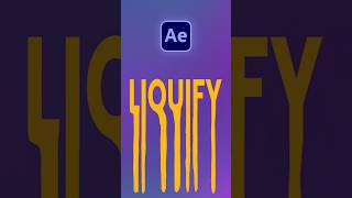 Liquify Effect in After Effects  tutorial aftereffects liquify [upl. by Stromberg923]