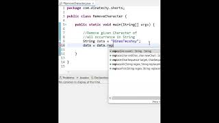 Removing Character in String string java codingtamilan replace money simplecoding shorts [upl. by Glennie]