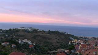 View over Pompeiana and Riva Ligure Liguria ITALIA [upl. by Yekim]