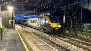 Trains in the evening at Acton Bridge Lots of freight and tones [upl. by Ynatil]